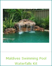 Maldives Swimming Pool Waterfalls Kit For The Ultimate Pool Water Feature